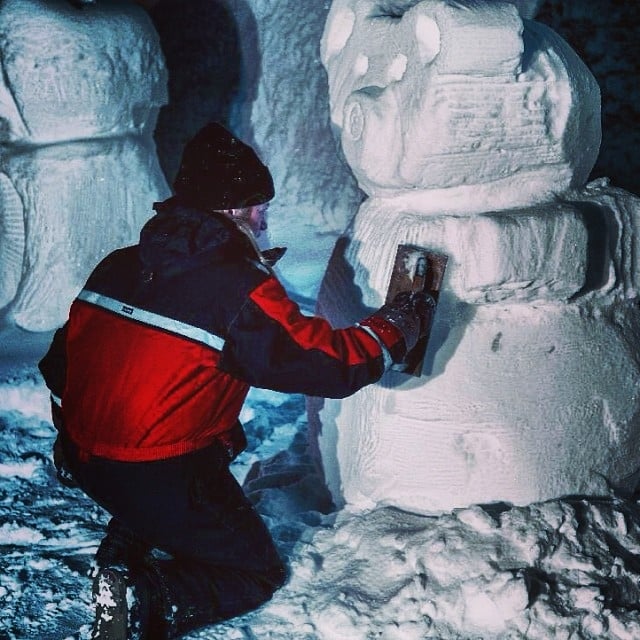 Snow sculptures Snow sculptures