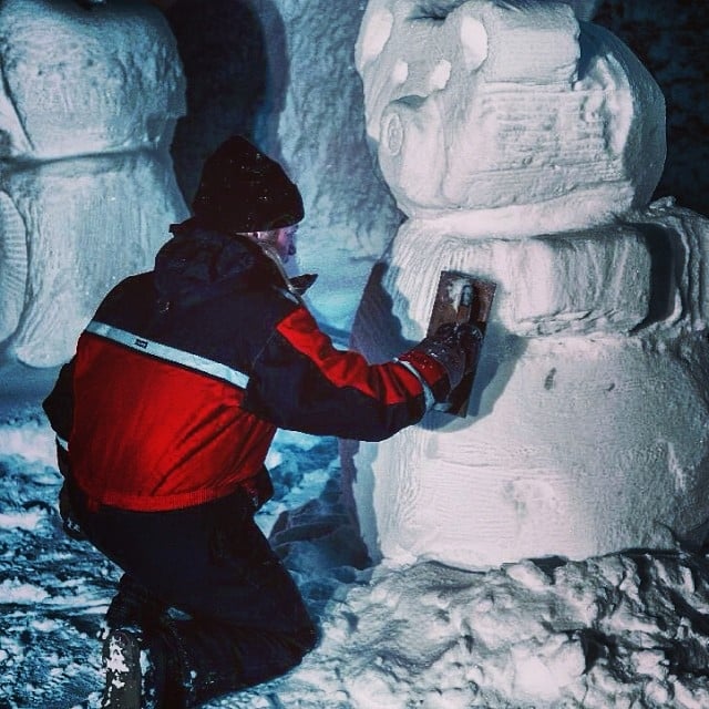 Snow sculptures