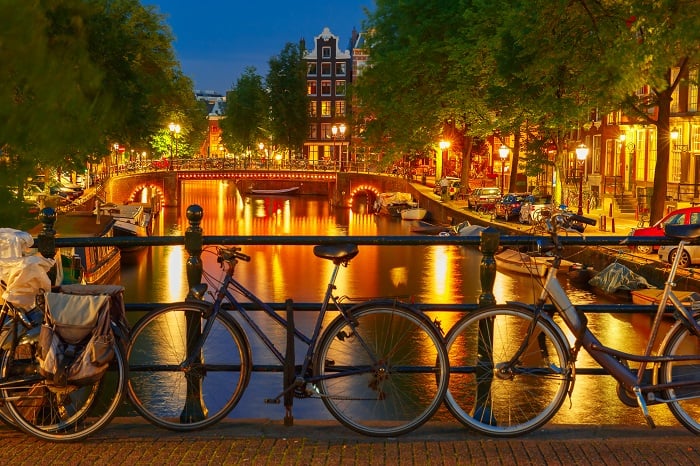 Amsterdam at night