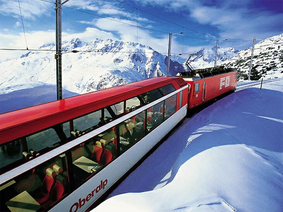 Viajar no Glacier express