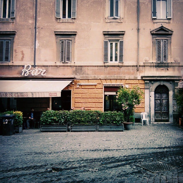 Bar San Calisto a trastevere, Roma. 