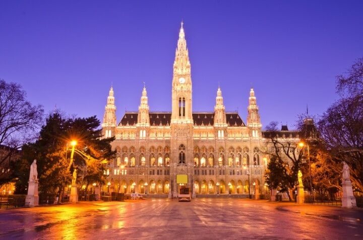 Rathaus em viena - áustria