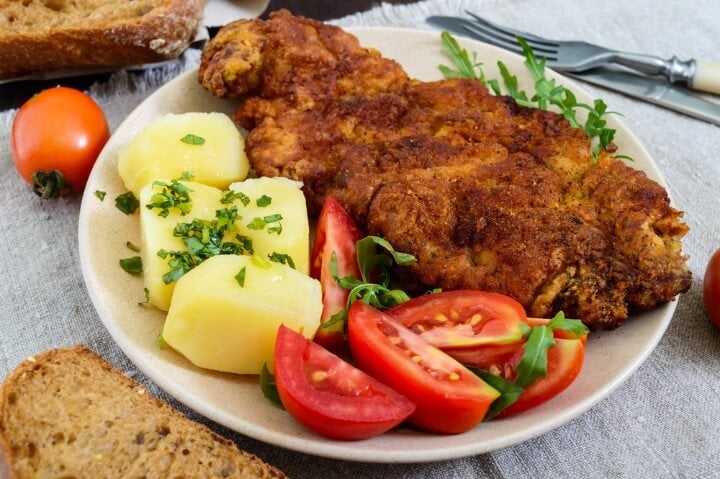 schnitzel de viena - áustria