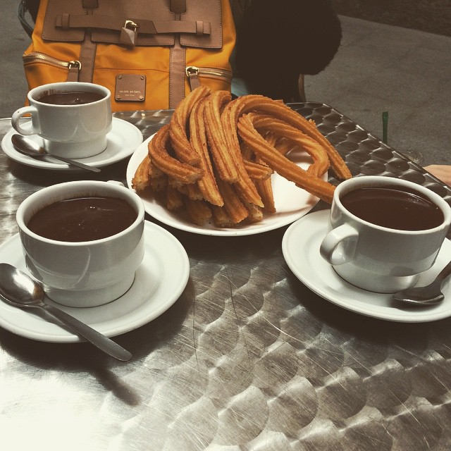 chocolate com churros