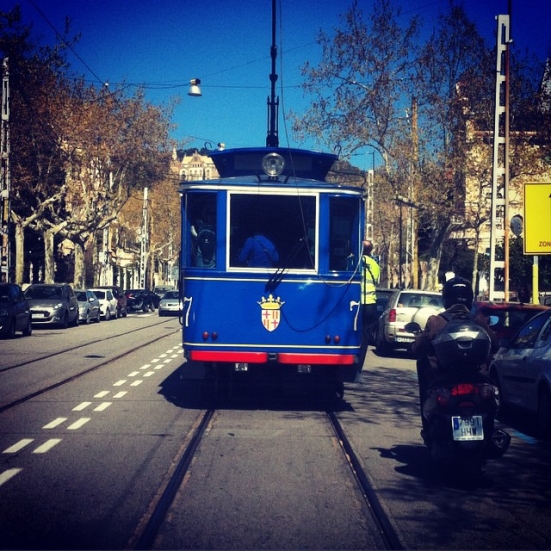 electrico azul