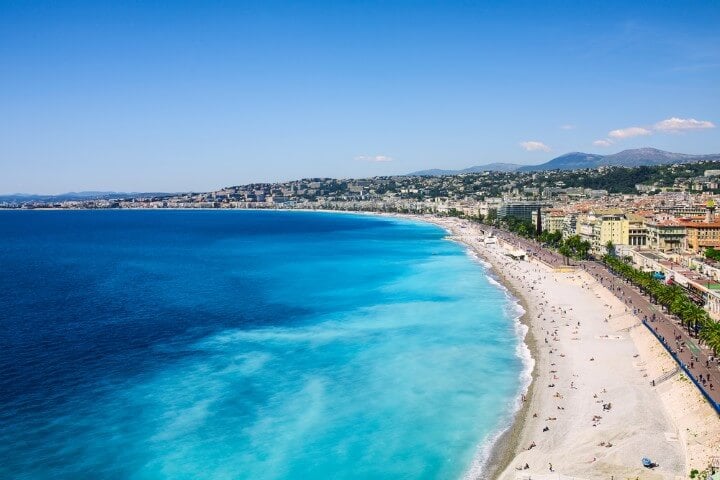 praia em Côte d’Azur em França