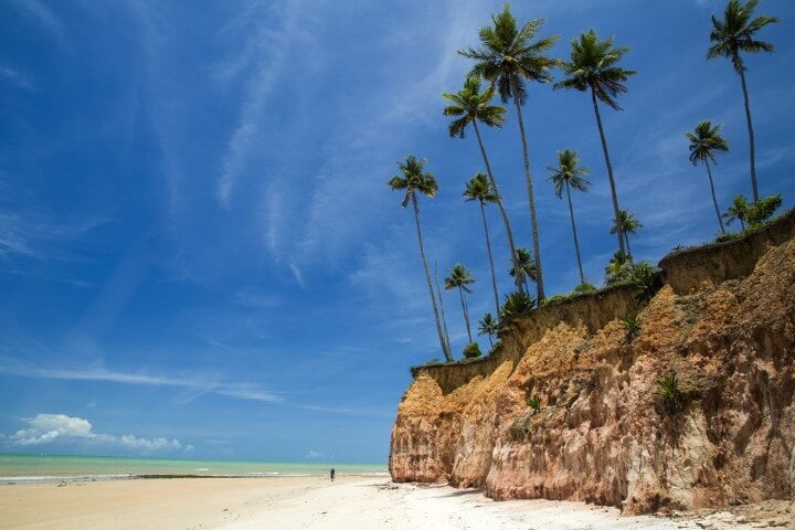 praia no Estado da Baía no Brasil