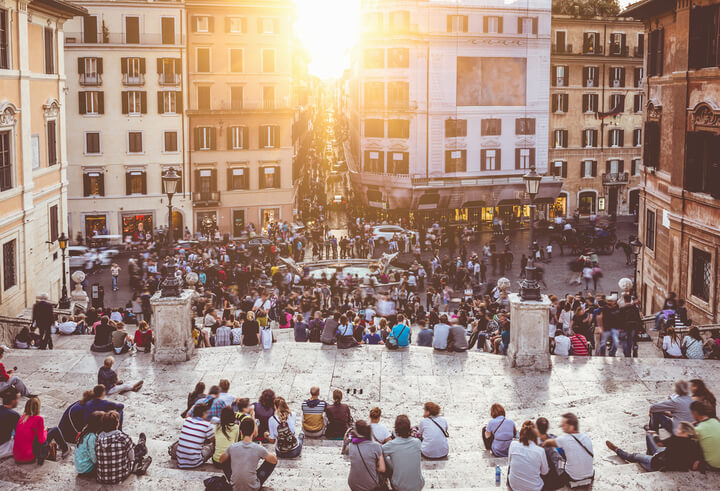 Praça de Espanha em roma