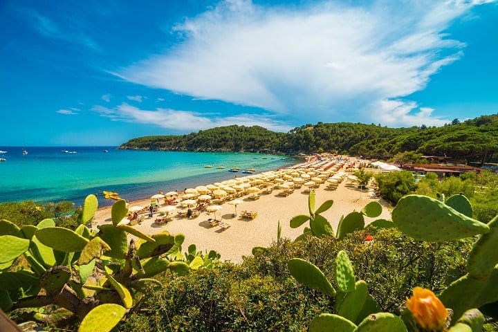 Praia de Fetovaia - Ilha de Elba, em Itália)