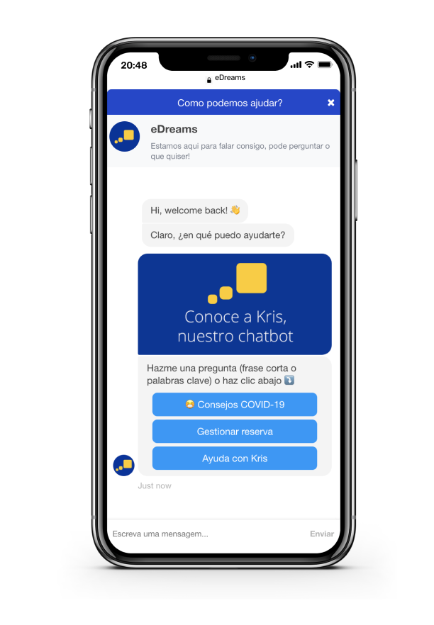 Kris chatbot da eDreams