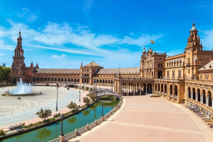 Praça de Espanha em sevilha