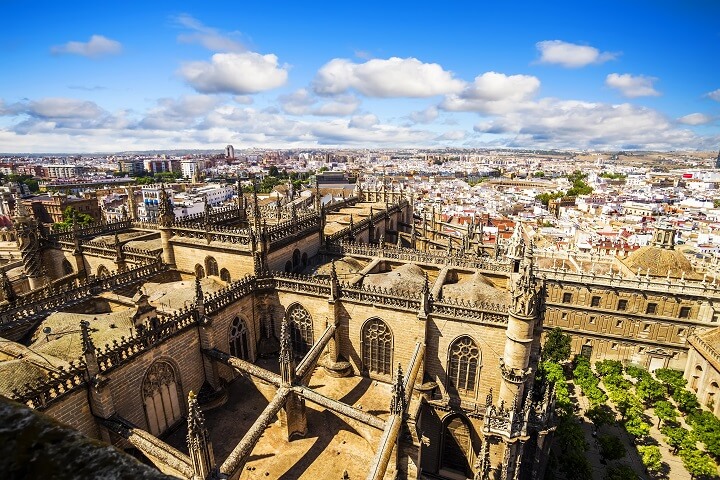 vista desde a giralda em sevilha