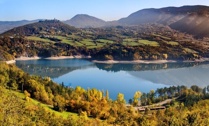 lago Suviana em bolonha itália