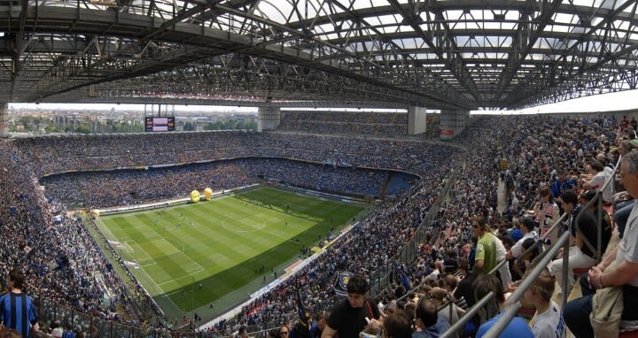 estádio san siro em milão - itália