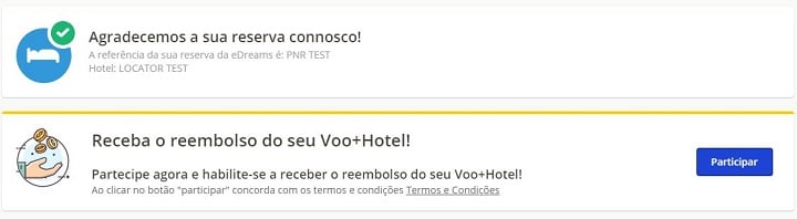 concurso reserva voo + hotel com edreams