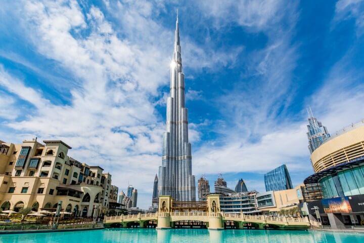 edifício Burj Khalifa em dubai