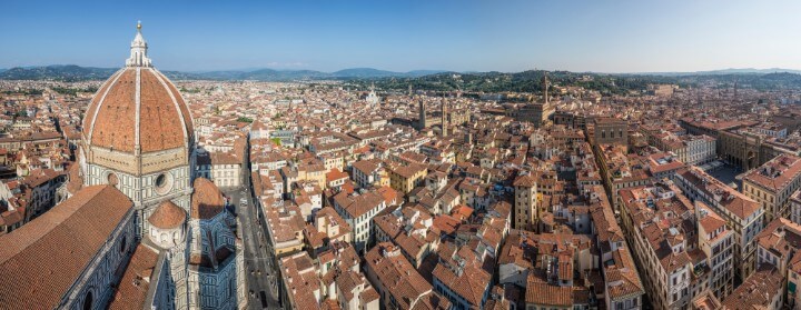 vista desde o Campanário de Giotto em florença - itália